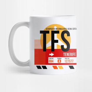 Tenerife (TFS) Airport // Sunset Baggage Tag Mug